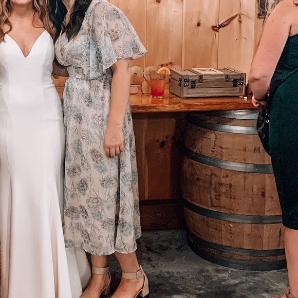 Lulus dress pink with flowers - Picture 2 of 3